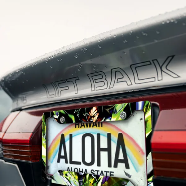 Broly v2 Black Legendary Super Saiyan Paragus Frieza Force X Scar Universe 7 Z DBZ Anime Manga Printed Aluminum Composite Car License Plate Frame>