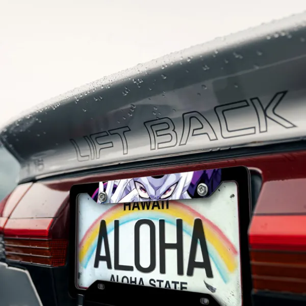 Frieza v4 Freezer Lord Emperor Universe 7 Agent of Destruction Chilled Goku Saiyan Z Super DBZ Kai Anime Manga Printed Aluminum Composite Car License Plate Frame>