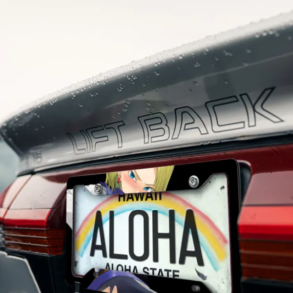 Android 18 v1 Lazuli Mrs. Krillin Goku Capsule Red Ribbon Army Team Universe 7 Z Super DBZ Kai Anime Manga Printed Aluminum Composite Car License Plate Frame>