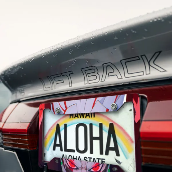 Ken Takakura v2 Okarun Occult-Kun Glasses Four-Eyes Kintama Turbo Granny Spiritual Power Anime Manga Printed Aluminum Composite Car License Plate Frame>