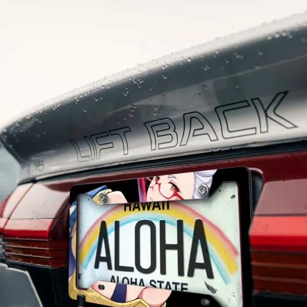 Seiko Ayase v1 Santa Dodoria Nana Smoking Paranormal Turbo-Granny Spirit Medium Waifu Girl Anime Manga Printed Aluminum Composite Car License Plate Frame>