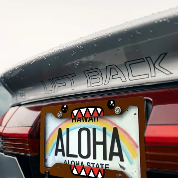 Domo Kun JDM Stance Japan Low Racing Printed Aluminum Composite Car License Plate Frame>