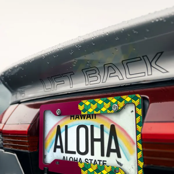 Giyu Tomioka v2 Water Hashira Haori Demon Anime Manga Anime Manga Printed Aluminum Composite Car License Plate Frame>