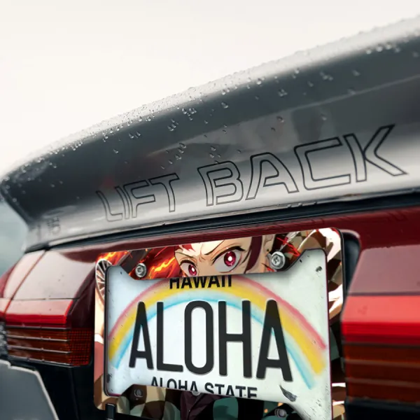 Tanjiro Kamado v2 Scar Mark Kanoe-Ranked Water Breathing Corps Sumiko Brightness Anime Manga Printed Aluminum Composite Car License Plate Frame>