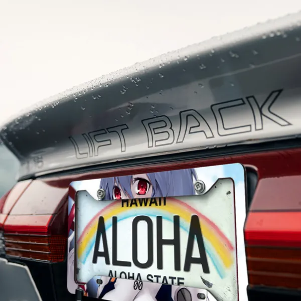 Eva Unit 00 Rei Ayanami v4 Angel NERV Anime Manga Printed Aluminum Composite Car License Plate Frame>