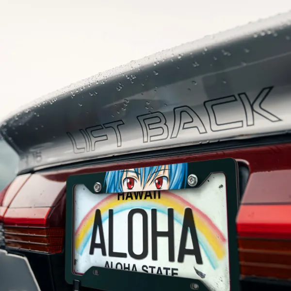 Rei Ayanami Eva Angel NERV Anime Manga Printed Aluminum Composite Car License Plate Frame>