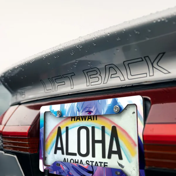 Eva Unit 00 Rei Ayanami v2 Angel NERV Anime Manga Printed Aluminum Composite Car License Plate Frame>