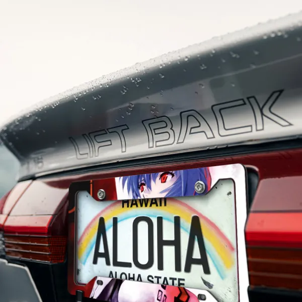 Eva Unit 00 Rei Ayanami v3 Angel NERV Anime Manga Printed Aluminum Composite Car License Plate Frame>