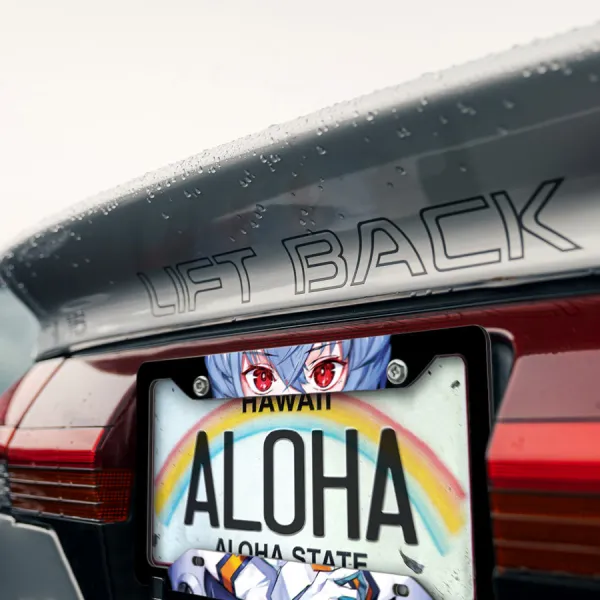 Rei Ayanami v5 Eva Unit 00 Pilot Angel NERV Tokyo 3 Magi Mecha Waifu Girl Anime Manga Printed Aluminum Composite Car License Plate Frame>