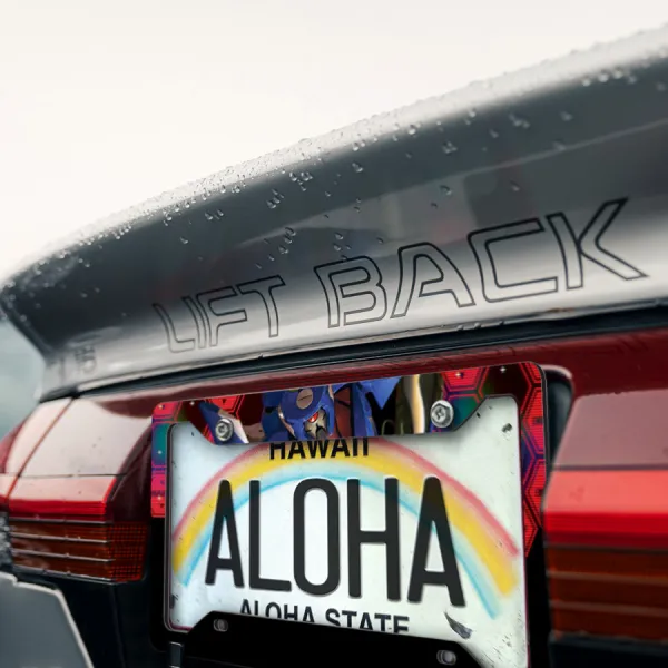 Eva Unit 00 v2 Rei Ayanami Pilot Angel NERV Tokyo 3 Warning Emergency Magi Mecha Waifu Girl Anime Manga Printed Aluminum Composite Car License Plate Frame>