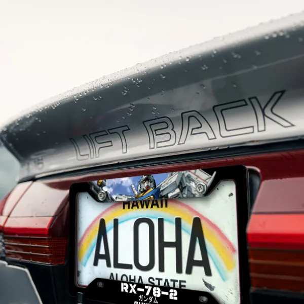 RX-78-2 ガンダム Amuro Ray Earth Federation Forces Anime Manga Printed Aluminum Composite Car License Plate Frame>