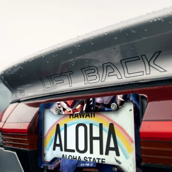 RX-78-2 v2 Earth Federation Amuro Ray Mecha Suit Anime Manga Printed Aluminum Composite Car License Plate Frame>