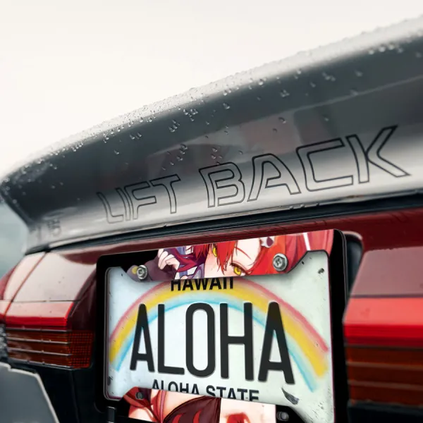 Yoko Littner v2 Kamina Simon Anti-Spiral Lordgenome Gunmen Waifu Girl Anime Manga Printed Aluminum Composite Car License Plate Frame>