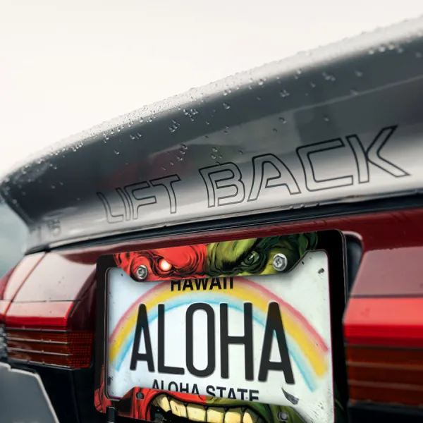 Bruce Banner v2 Rage Angry Incredible Superhero Gamma Rays Nuclear Green Behemoth Comics Printed Aluminum Composite Car License Plate Frame>