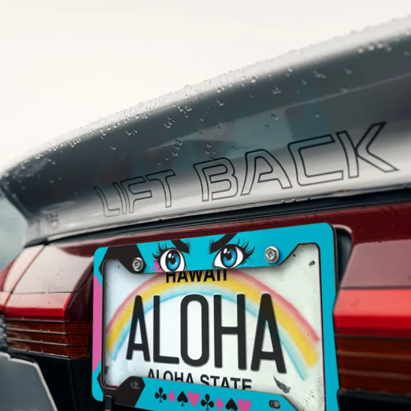 Daddys Lil Monster Puddin Eyes Suicide Printed Aluminum Composite Car License Plate Frame>