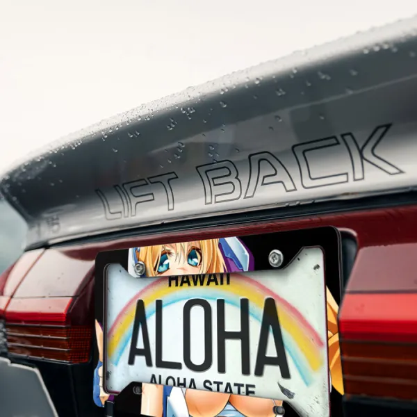 Mary Stuart Tudor v1 Scarred Oxford Academy Musashi Sexy Hot Anime Manga Girl Printed Aluminum Composite Car License Plate Frame>