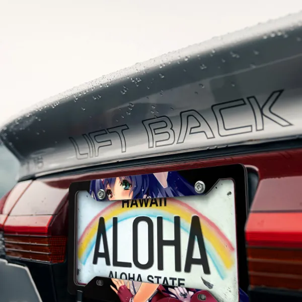 Tomo Asama v3 Student Musashi Ariadust Academy Sexy Hot Anime Manga Girl Printed Aluminum Composite Car License Plate Frame>