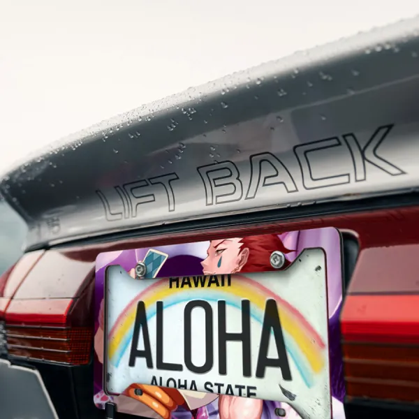 Hisoka Morow Magician Grim Reaper Floor Master Heavens Arena Otaku Anime Manga Printed Aluminum Composite Car License Plate Frame>