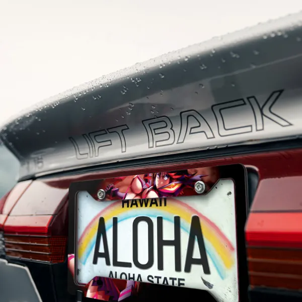 Ryuko Matoi Scissor Senketsu v3 Goku Sexy Hot Boobs Ass Honnouji Academy Nudist Beach Anime Manga Printed Aluminum Composite Car License Plate Frame>