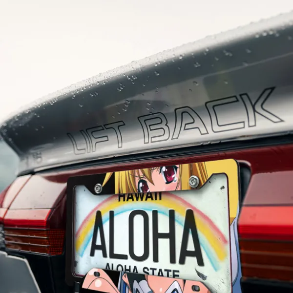 Astraea V1 Angeloid Type Delta Tomoki Sakurai Synapse Sexy Hot Girl Weeb Otaku Anime Manga Printed Aluminum Composite Car License Plate Frame>