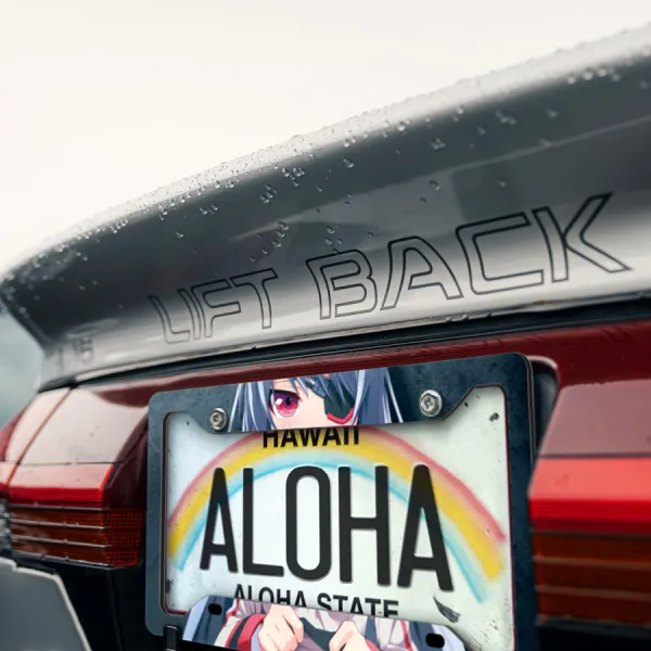 Laura Bodewig v2 Eye Patch Academy Germany Sexy Hot Girl Otaku Weeb Printed Aluminum Composite Car License Plate Frame>