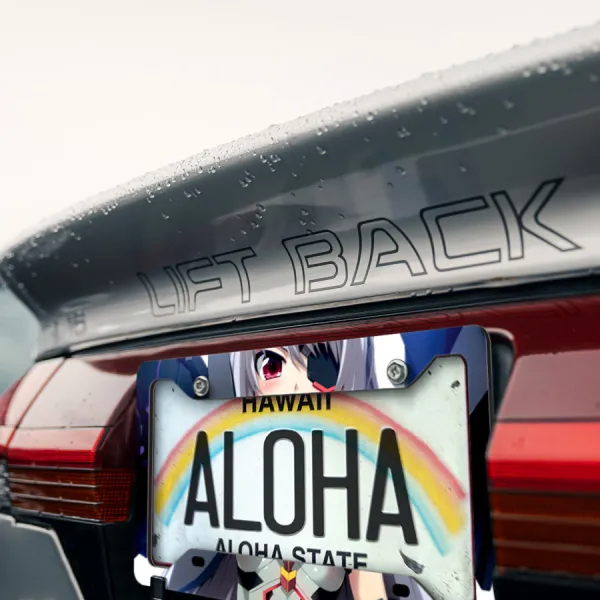 Laura Bodewig v1 Eye Patch Academy Germany Sexy Hot Girl Otaku Weeb Printed Aluminum Composite Car License Plate Frame>