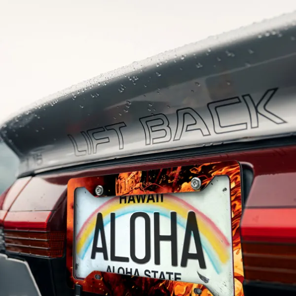 Lovely Day v1 Live Die Again Fury Road Nux Immortan Furiosa Printed Aluminum Composite Car License Plate Frame>