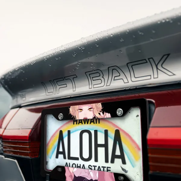 Himiko Toga v1 Vanguard Action Squad Villains Quirk Anime Sexy Girl Manga Printed Aluminum Composite Car License Plate Frame>