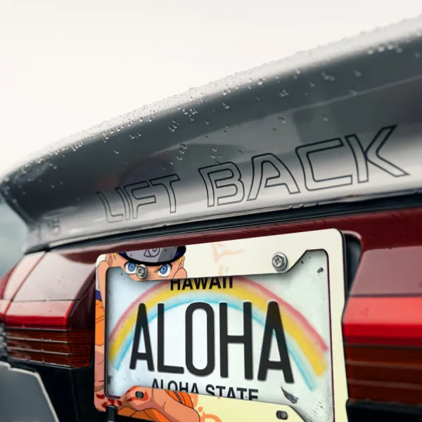 Uzumaki Seal Konoha Uchiha Sakura Konohagakure Hidden Leaf Village Anime Manga Printed Aluminum Composite Car License Plate Frame>