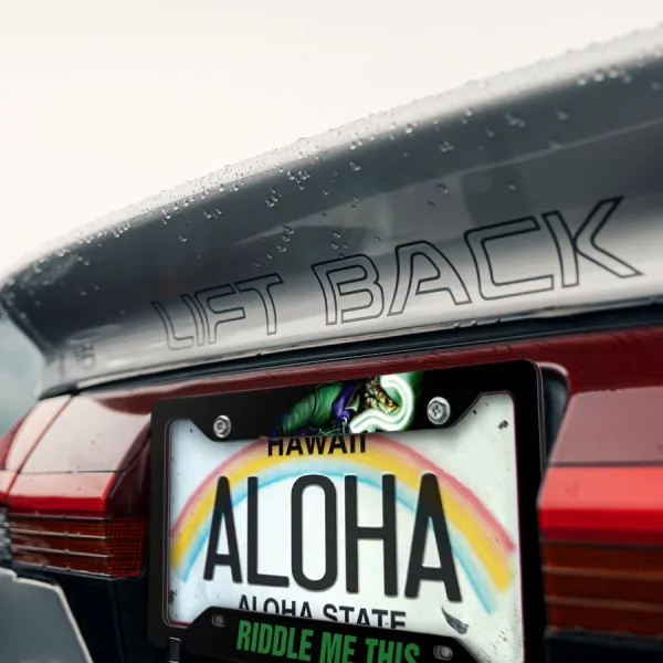 Riddler Edward Nigma Bruce Wayne Comics Gotham Superhero Printed Aluminum Composite Car License Plate Frame>