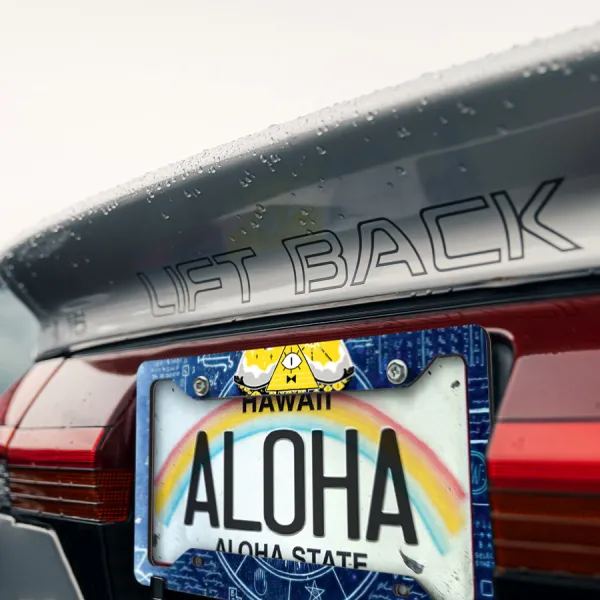 Gravity v1 Dipper Mabel Stan Mystery Shack Bill Cipher Dream Demon Pines Printed Aluminum Composite Car License Plate Frame>