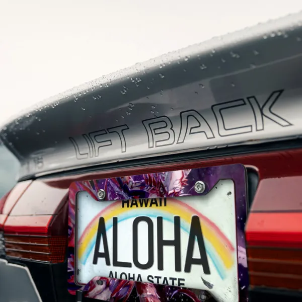 Tsumugi Shiraui v3 Chimera Shizuka Hoshijiro Gauna Shiratsuki Nagate Tanikaze Anime Manga Printed Aluminum Composite Car License Plate Frame>