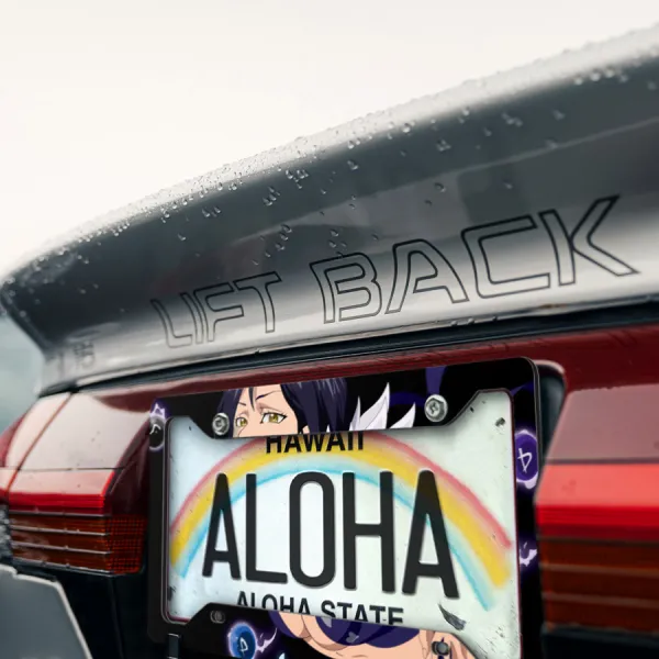 Merlin Boar's Sin Gluttony Mage Morning Star Aldan Meliodas Anime Manga Printed Aluminum Composite Car License Plate Frame>