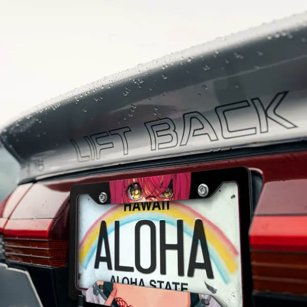 Gowther Goat's Sin Lust Doll Lord Armor Giant Twin Bow Herritt Meliodas Anime Manga Printed Aluminum Composite Car License Plate Frame>