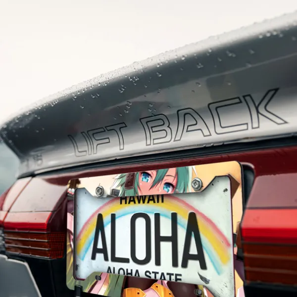 Sinon v4 Asada Shino Hecate Solus Sniper Rifle Underworld Virtual Player Waifu Girl Anime Manga Printed Aluminum Composite Car License Plate Frame>