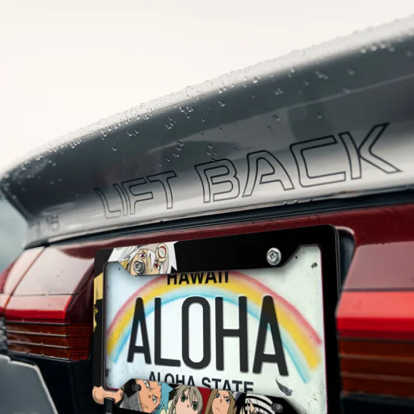 Evans Eat Demon Death Maka Kid Star Weapon Anime Manga Printed Aluminum Composite Car License Plate Frame>