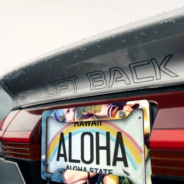 Sinon V1 Asada Shino ALfheim Game Bullet Cait Sith Gun Gale Sexy Hot Anime Manga Printed Aluminum Composite Car License Plate Frame>