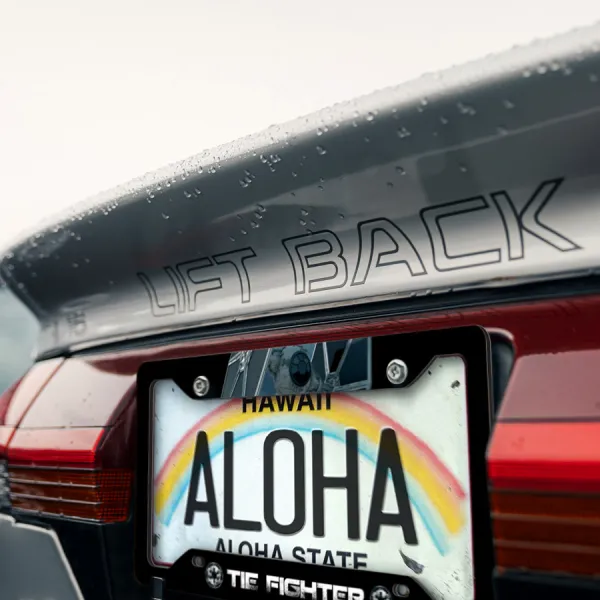 TIE Fighter Galactic Empire First Order Vader Printed Aluminum Composite Car License Plate Frame>