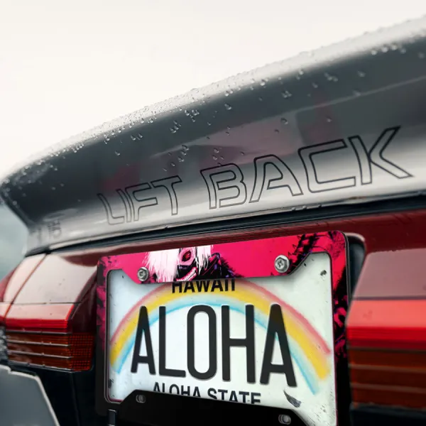 Ken Kaneki v2 One-Eyed King Eyepatch Mask Kagune Anteiku Quinx Smile Teeth Otaku Weeb Manga Anime Printed Aluminum Composite Car License Plate Frame>