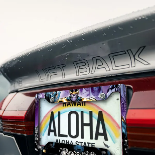 Titan v1 Gems Glove Infinity Gauntlet Printed Aluminum Composite Car License Plate Frame>