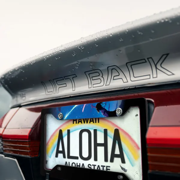 Comet Tiamat Mitsuha Miyamizu Taki Tachibana Souls Stars Night Sky Itomori Anime Manga Printed Aluminum Composite Car License Plate Frame>