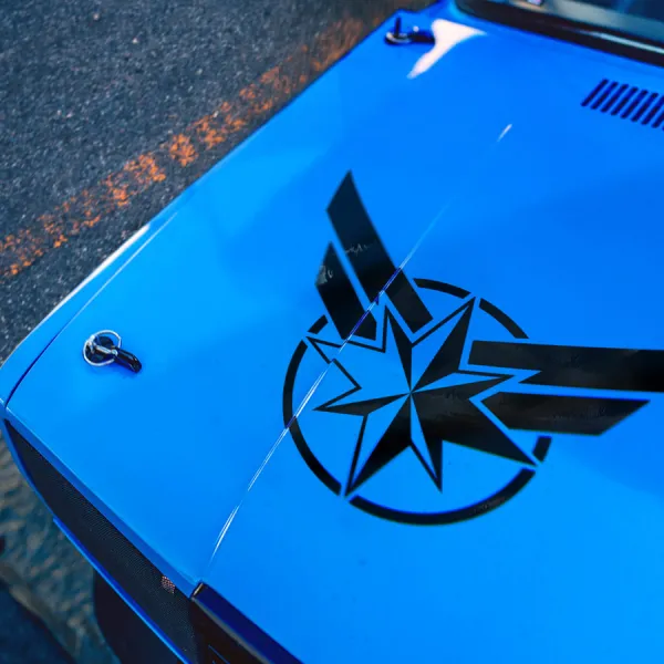 Captain Carol Danvers Star Hood v1 U.S. Navy Air Force NASA Kree Empire Car-Ell Girl Woman Superhero Comic Car Vinyl Sticker Decal>