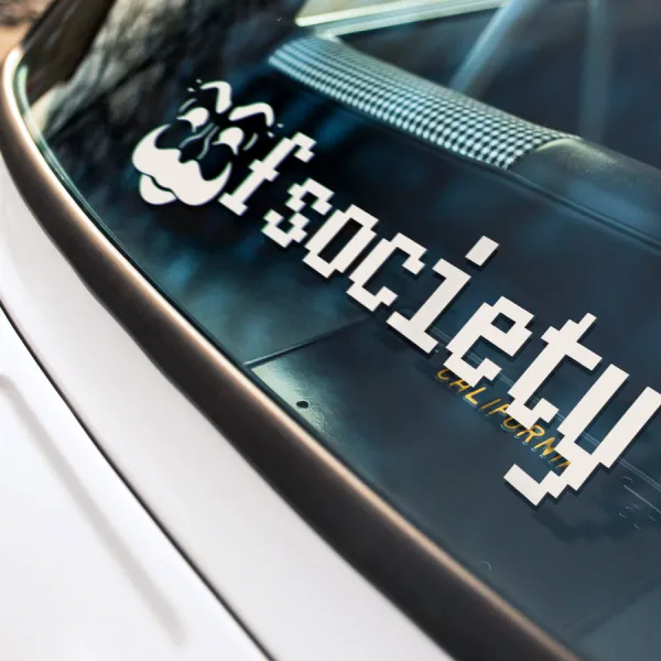 2x Pair Anonymous Mask Fsociety Digital Freedom Anonymous Cyber Glitch Hacker Culture Elliot Alderson Car Vinyl Sticker Decal>