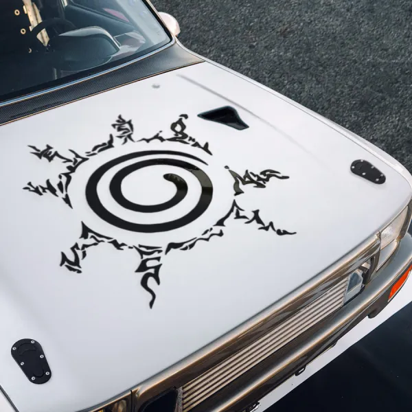 Eight Trigrams Sealing Style Hood Seal Shinobi Uzumaki Sasuke Uchiha Kakashi Anime Manga Body Windshield Sticker Decal>