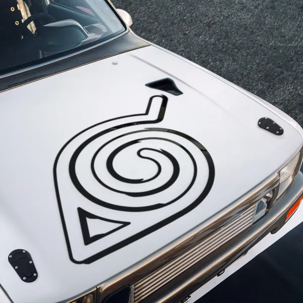 Konohagakure v2 Headband Sign Hidden Leaf Village Hood Hinata Hyūga Uchiha Uzumaki Shinobi Anime Manga Sticker Decal>