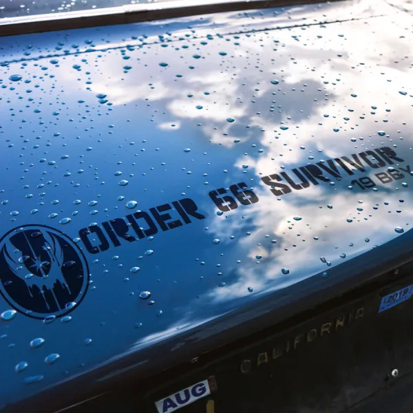 2x Pair Order 66 Jedi Purge v2 Darth Sidious Emperor Palpatine Directive Clone Trooper 501st Legion Galactic Empire Republic Car Vinyl Sticker Decal>