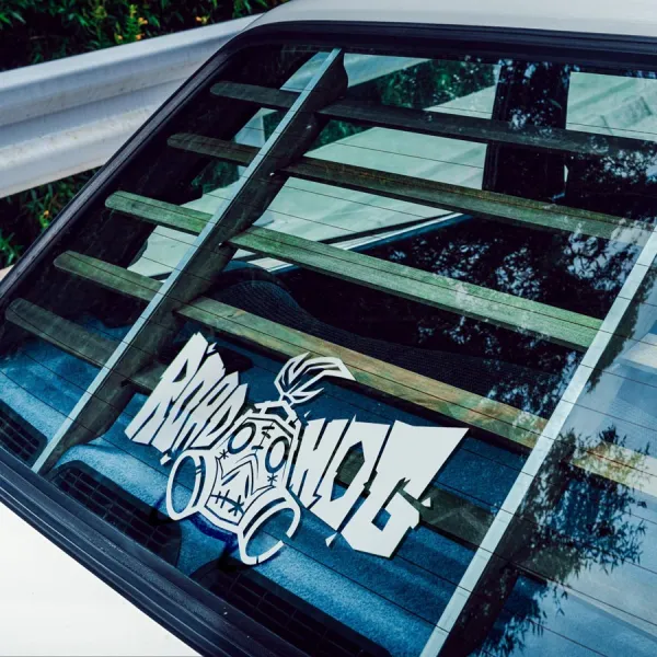 2x Pair Roadhog Face Mask Ultimate Car Vinyl Sticker Decal>