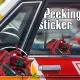 Peeking MS-06S v1 Char's Zaku II Aznable Commander Type Origin Principality Of Zeon Space Strike Fleet Mecha Manga Anime Car Vinyl Sticker Decal>