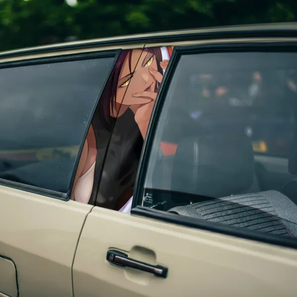 Yoruichi Shihoin v2 Cat Onmitsukido Corps Commander Shinigami Soul Society Gotei 13 Waifu Manga Anime Printed Car Door B Pillar Vinyl Wrap Sticker>