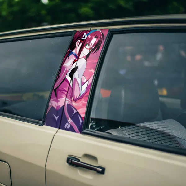 Mari Makinami Illustrious v3 Eva Unit 05 08 Provisional Production Model Tokyo-3 Third Angel WILLE IPEA Manga Anime Printed Car Door B Pillar Vinyl Wrap Sticker>
